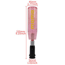 Load image into Gallery viewer, Brand New Universal Glitter Transparent Pink Momo Automatic Shift Knob Racing Gear Shift Knob M12 M10 M8