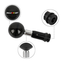 Load image into Gallery viewer, Brand New Ralliart Automatic Car Gear Shift Knob Round Ball Shape Black Real Carbon Fiber