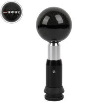 Load image into Gallery viewer, Brand New Bride Automatic Car Gear Shift Knob Round Ball Shape Black Real Carbon Fiber