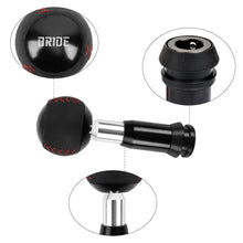 Load image into Gallery viewer, Brand New Bride Leather Black Round Ball Shift Knob Automatic Car Racing Gear Shifter
