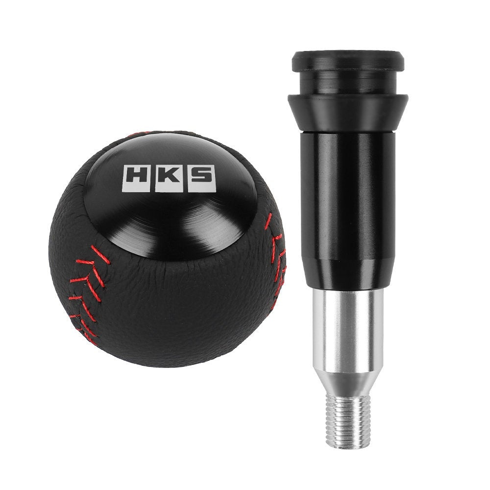 Brand New HKS Leather Black Round Ball Shift Knob Automatic Car Racing Gear Shifter