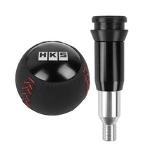 Load image into Gallery viewer, Brand New HKS Leather Black Round Ball Shift Knob Automatic Car Racing Gear Shifter
