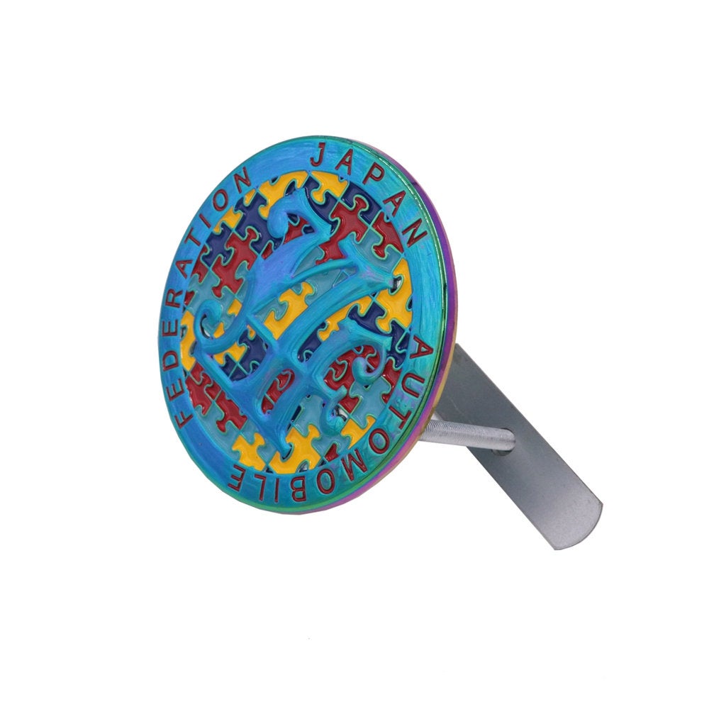 Brand New Japan Automobile Federation Puzzle JAF METAL Emblem