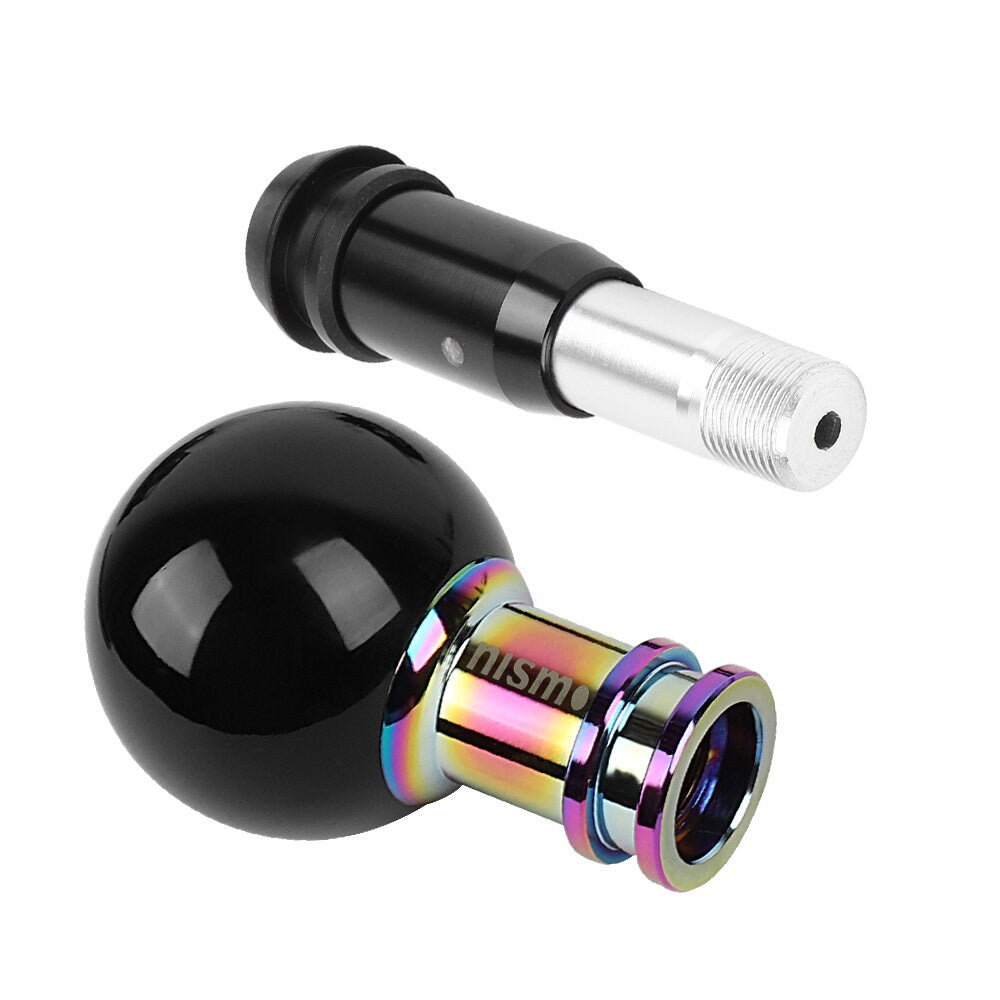 Brand New Universal Jdm Nismo Round Ball Black Automatic Car Racing Gear Shift Knob Shifter M12 M10 M8