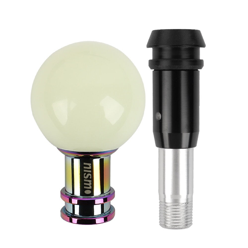Brand New Universal Jdm Nismo Round Ball Glow in Dark Green Automatic Car Racing Gear Shift Knob Shifter M12 M10 M8