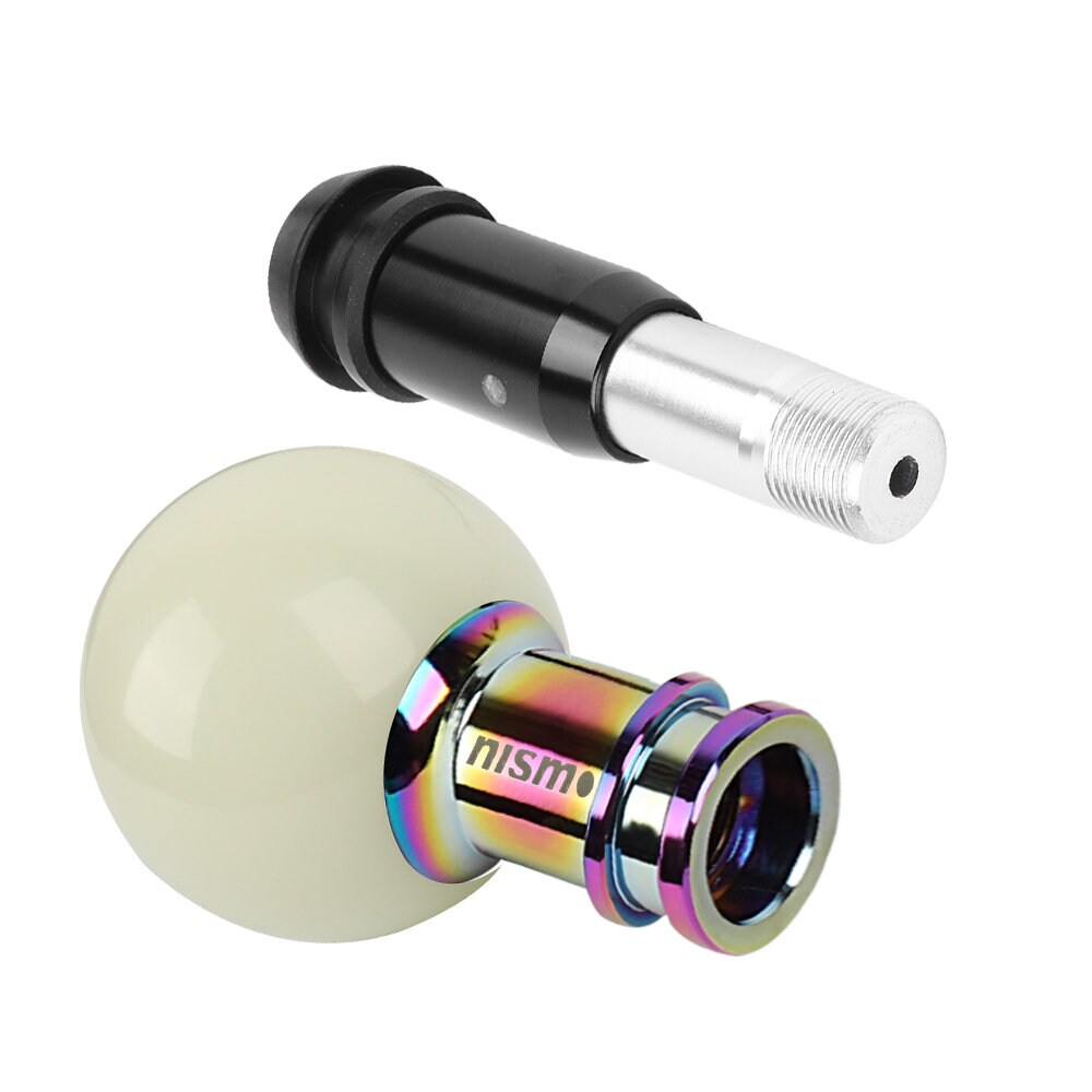 Brand New Universal Jdm Nismo Round Ball Glow in Dark Green Automatic Car Racing Gear Shift Knob Shifter M12 M10 M8