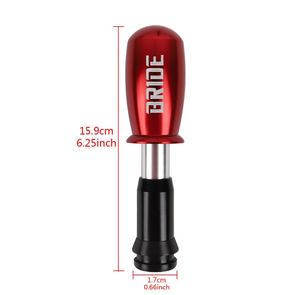 Brand New Bullet BRIDE Red Aluminum Automatic Transmission Car Gear Shift Knob Shifter level