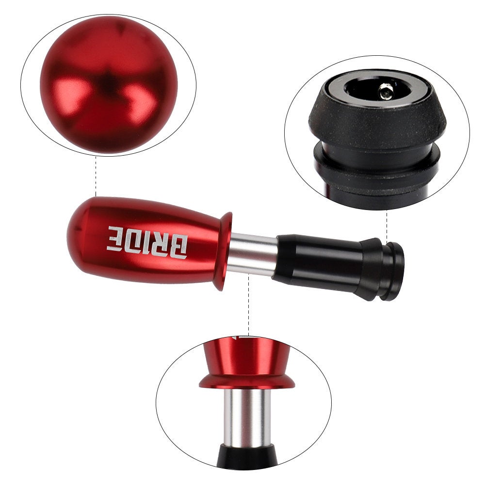 Brand New Bullet BRIDE Red Aluminum Automatic Transmission Car Gear Shift Knob Shifter level