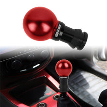 Load image into Gallery viewer, Brand New Universal JDM Mugen Red Round Ball Black Aluminum Automatic Gear Shift Knob Shifter