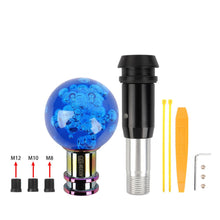 Load image into Gallery viewer, Brand New Universal Jdm Mugen Round Ball Crystal Bubble Blue Automatic Car Racing Gear Shift Knob Shifter M12 M10 M8