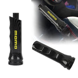 Brand New 1PCS Momo Carbon Fiber Look Style Car Handle Hand Brake Sleeve Universal Fitment Cover