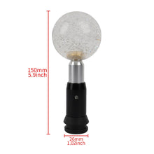 Load image into Gallery viewer, Brand New Universal Crystal Bubble Clear Round Ball Automatic Transmission Shift Knob