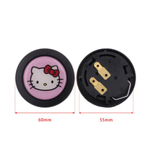 Load image into Gallery viewer, Brand New Universal Anime Hello Kitty Hentai Car Horn Button Black Steering Wheel Center Cap