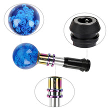 Load image into Gallery viewer, Brand New Universal Jdm TRD Round Ball Blue Crystal Bubble Automatic Car Racing Gear Shift Knob Shifter M12 M10 M8