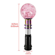 Load image into Gallery viewer, Brand New Universal Jdm TRD Round Ball Pink Crystal Bubble Automatic Car Racing Gear Shift Knob Shifter M12 M10 M8