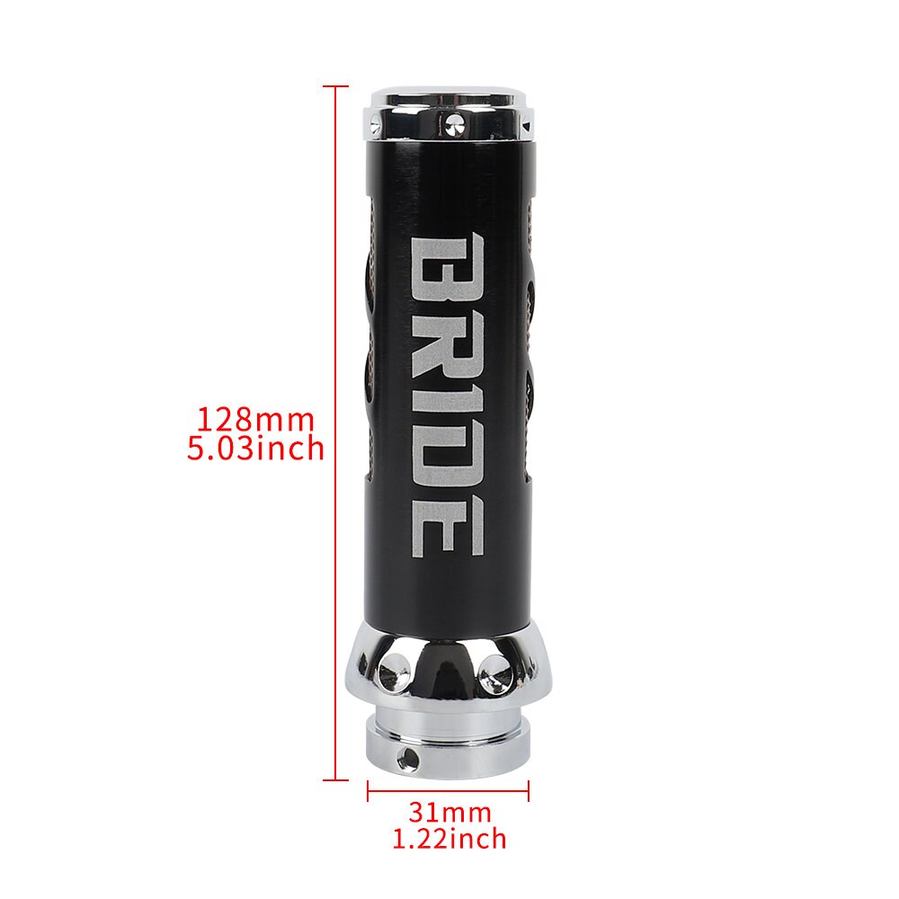 Brand New 1PCS BRIDE Black Aluminum Car Handle Hand Brake Sleeve Universal Fitment Cover S2