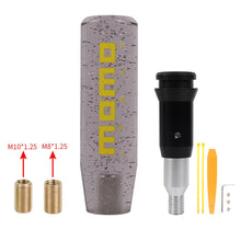 Load image into Gallery viewer, Brand New Universal Glitter Transparent Gray Momo Automatic Shift Knob Racing Gear Shift Knob M12 M10 M8