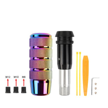 Load image into Gallery viewer, Brand New Universal Frosted Neo-Chrome Aluminum Automatic Gear Stick Shift Knob Shifter Lever Head