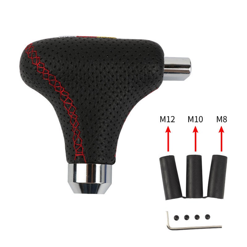 Brand New Mugen Universal Black Leather Automatic Transmission Shift Knob For Universal