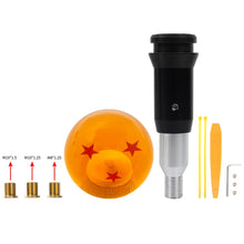 Load image into Gallery viewer, Brand New 3 Star Orange Dragon ball Z Custom 54mm Shift Knob Automatic Transmission Car Racing Gear Shifter