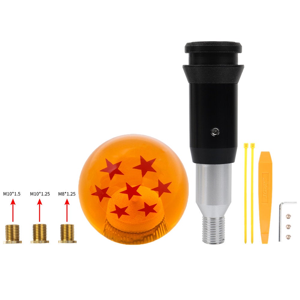 Brand New 7 Star Orange Dragon ball Z Custom 54mm Shift Knob Automatic Transmission Car Racing Gear Shifter