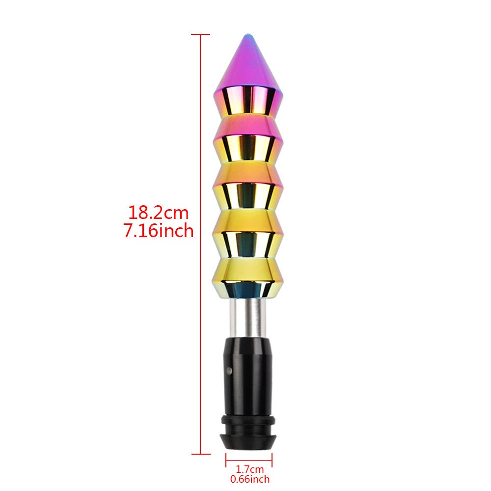 Brand New Universal Bamboo Spiked Style Neo-Chrome Automatic Car Gear Shift Knob Shifter