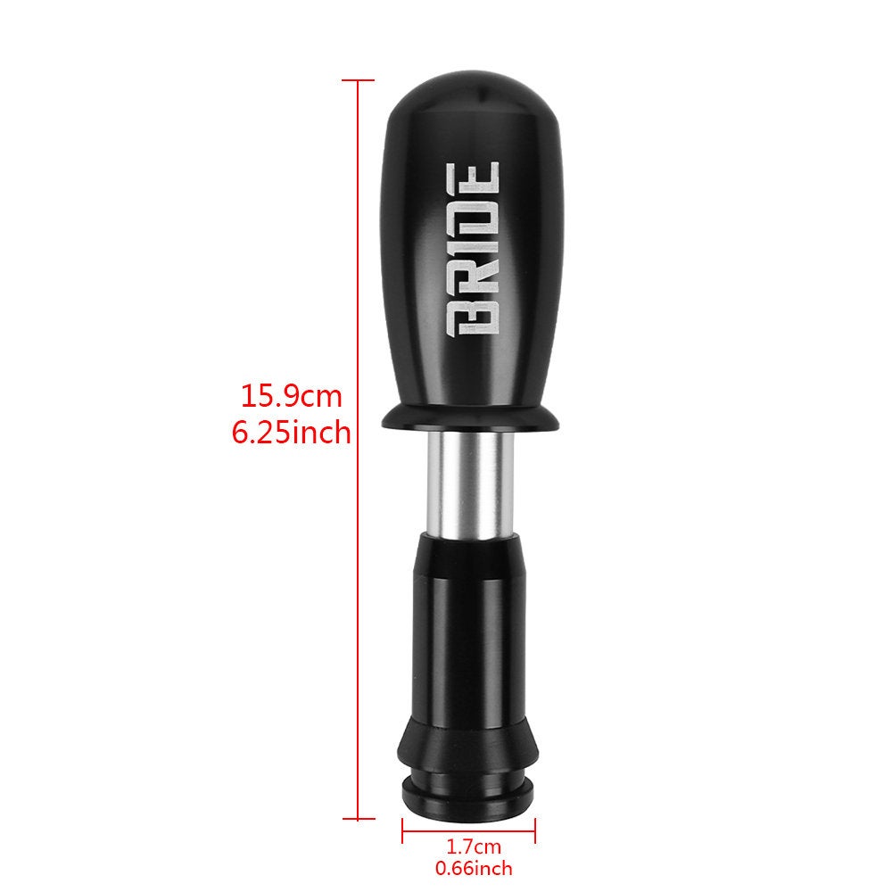 Brand New Bullet BRIDE Black Aluminum Automatic Transmission Car Gear Shift Knob Shifter level