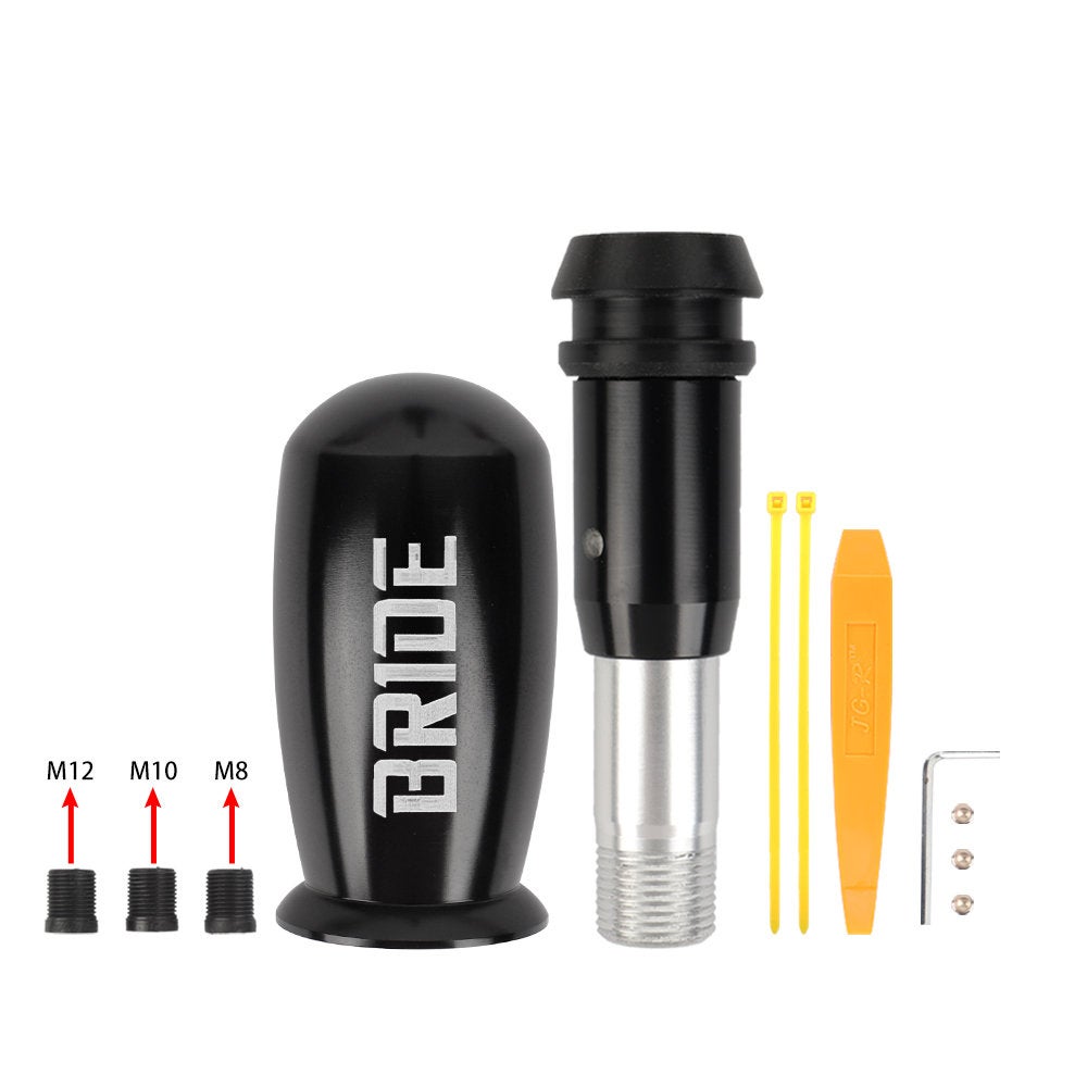 Brand New Bullet BRIDE Black Aluminum Automatic Transmission Car Gear Shift Knob Shifter level