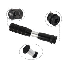 Load image into Gallery viewer, Brand New Universal MOMO Black Aluminum Automatic Gear Stick Shift Knob Shifter Lever Head