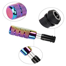 Load image into Gallery viewer, Brand New Universal Frosted Neo-Chrome Aluminum Automatic Gear Stick Shift Knob Shifter Lever Head