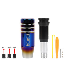 Load image into Gallery viewer, Brand New Universal 9CM Momo Aluminum Burnt Blue Automatic Car Gear Shift Knob Shifter