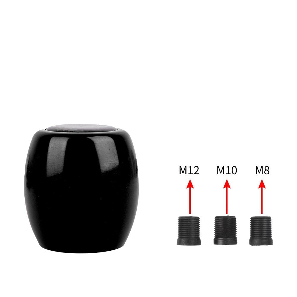 Brand New Universal JDM TRD Racing Gear Stick Black Shift Knob Shifter M8 M10 M12