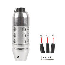 Load image into Gallery viewer, Brand New Universal Silver Aluminum Universal Automatic AT Transmission Car Racing Gear Shift Knob Lever Shifter M8 M10 M12