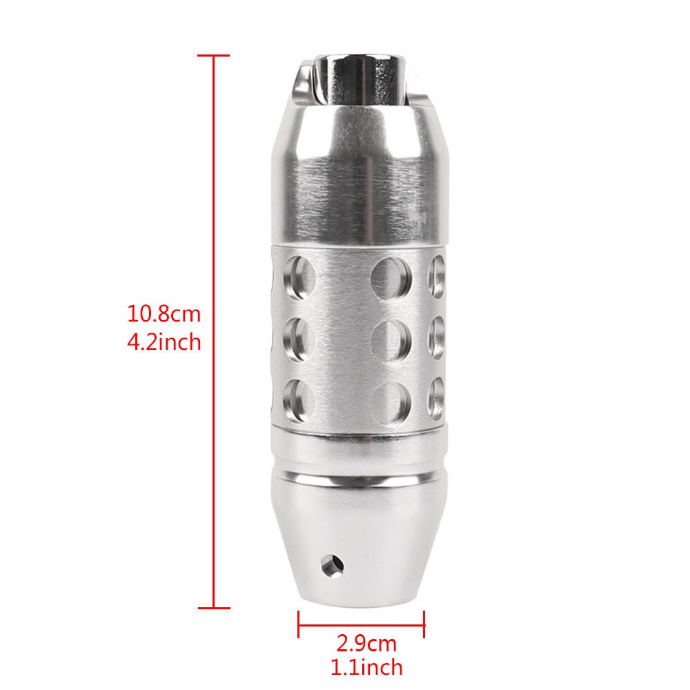 Brand New Universal Silver Aluminum Universal Automatic AT Transmission Car Racing Gear Shift Knob Lever Shifter M8 M10 M12