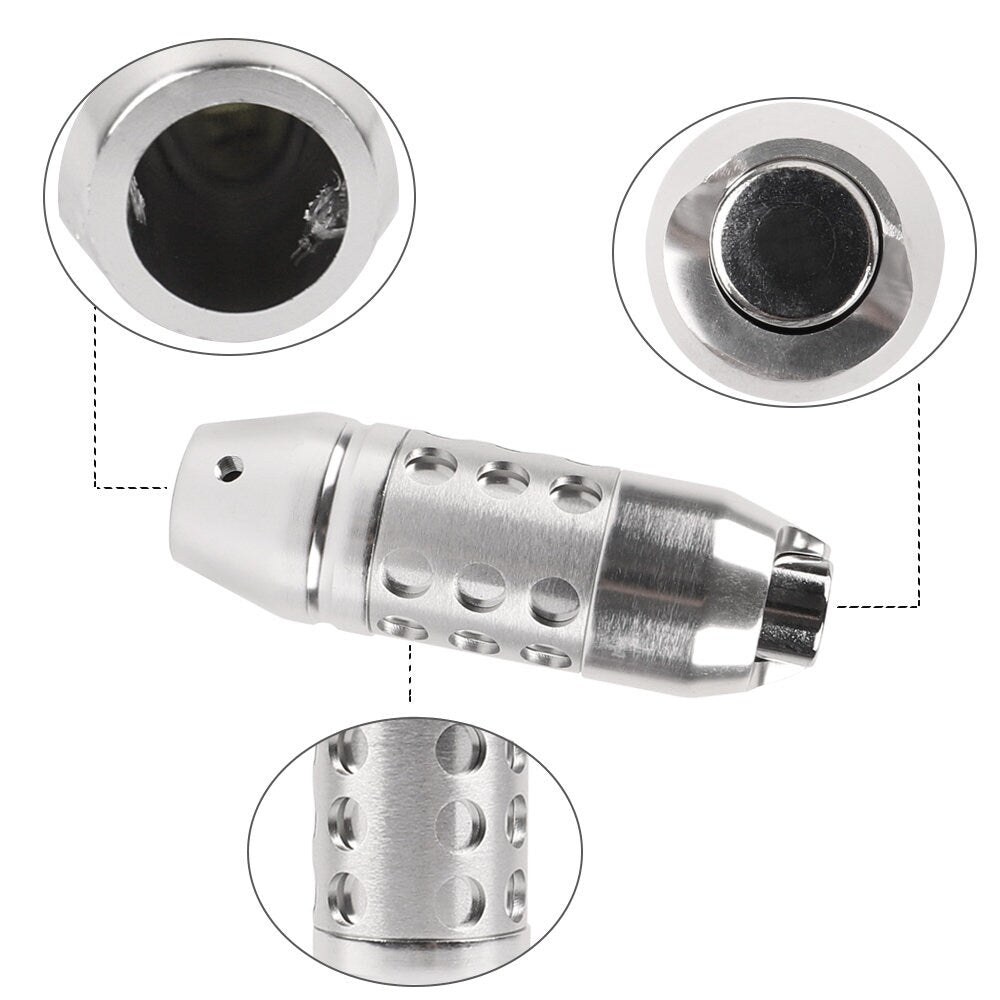 Brand New Universal Silver Aluminum Universal Automatic AT Transmission Car Racing Gear Shift Knob Lever Shifter M8 M10 M12