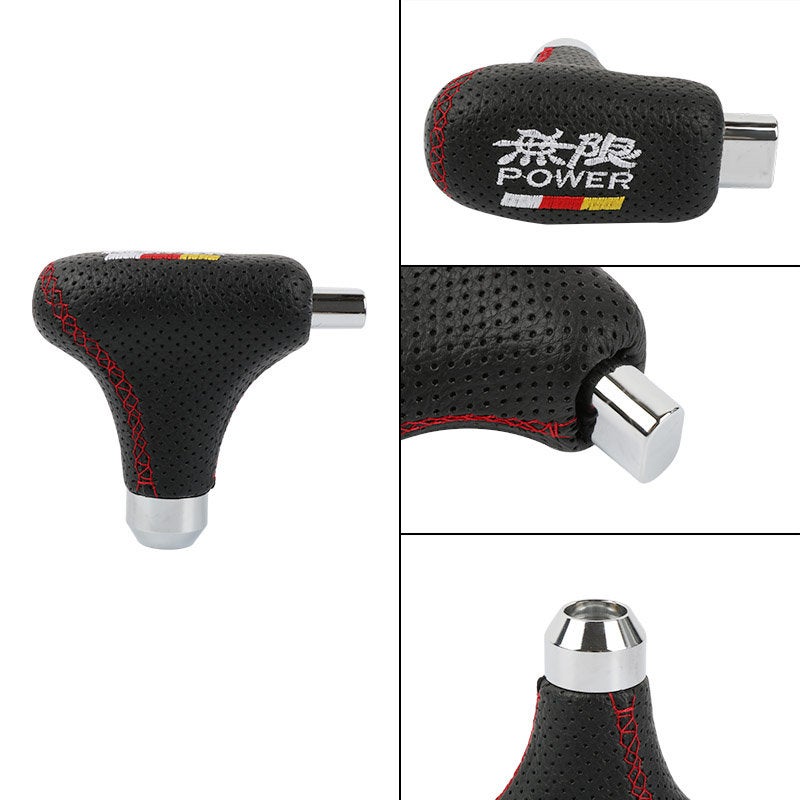 Brand New Mugen Universal Black Leather Automatic Transmission Shift Knob For Universal