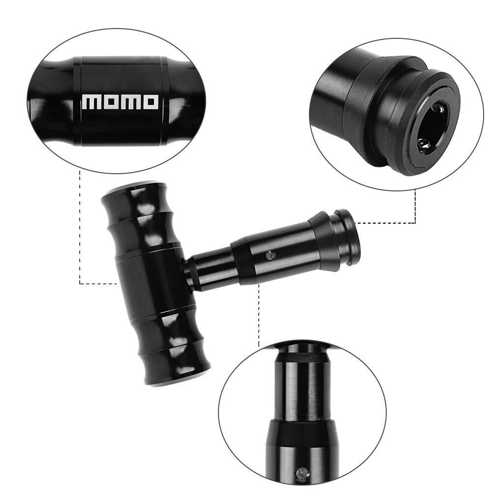 Brand New MOMO Black Aircraft Joystick Automatic Car Gear Shift Knob Shifter Lever Head