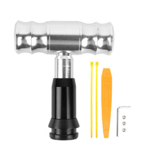 Load image into Gallery viewer, Brand New Aircraft Joystick Silver Aluminum Automatic Car Racing Gear Shift Knob Universal