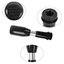 Load image into Gallery viewer, Brand New Universal Black Real Carbon Fiber Automatic Gear Shift Knob Shifter Lever