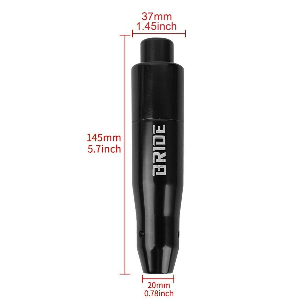 Brand New JDM Universal BRIDE Black Aluminum Automatic Stick Gear Shift Knob Shifter