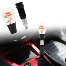 Load image into Gallery viewer, Brand New Universal JDM Black Crystal Real Flowers Head Automatic Car Gear Shift Knob shifter