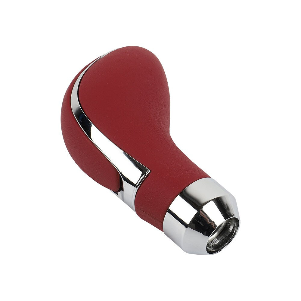 Brand New Universal Red Leather Automatic Auto Car Gear Stick Shift Knob Shifter Lever M8 M10 M12