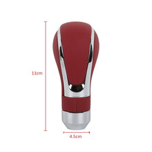 Load image into Gallery viewer, Brand New Universal Red Leather Automatic Auto Car Gear Stick Shift Knob Shifter Lever M8 M10 M12