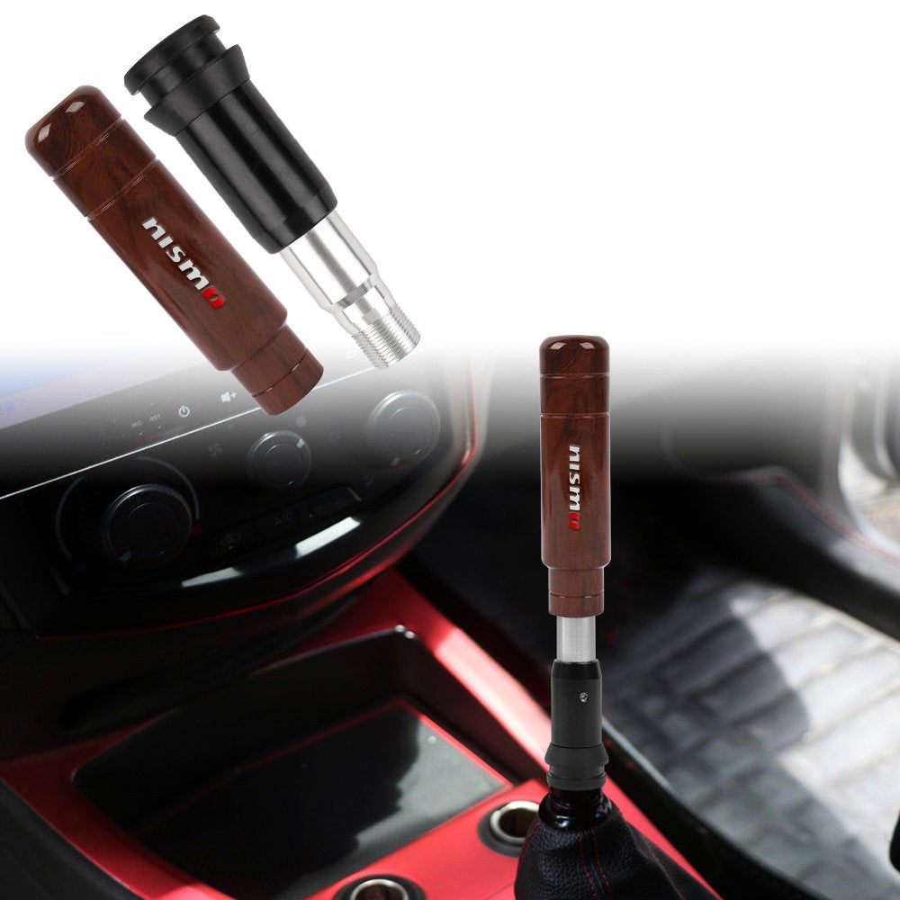 Brand New Universal Nismo Aluminum Wood Automatic Gear Shift Knob Shifter Lever Head