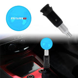 Brand New Jdm Nismo Universal Glow In the Dark Blue Round Ball Shift Knob M8 M10 M12 Adapter