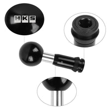 Load image into Gallery viewer, Brand New Universal HKS Aluminum Black Round Ball Automatic Gear Stick Shift Knob Shifter