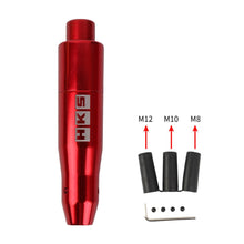 Load image into Gallery viewer, Brand New JDM Universal HKS Red Aluminum Automatic Stick Gear Shift Knob Shifter