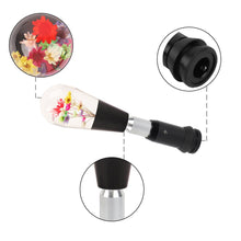 Load image into Gallery viewer, Brand New Universal JDM Black Crystal Real Flowers Head Automatic Car Gear Shift Knob shifter