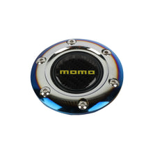 Load image into Gallery viewer, BRAND NEW JDM MOMO UNIVERSAL BURNT BLUE CAR HORN BUTTON STEERING WHEEL CENTER CAP