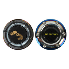 Load image into Gallery viewer, BRAND NEW JDM MOMO UNIVERSAL BURNT BLUE CAR HORN BUTTON STEERING WHEEL CENTER CAP